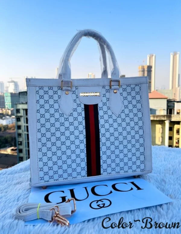 Gucci tote bag blue hot sale