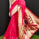 Beautiful Soft Silk Paithani Saree Pink