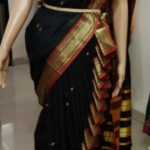 Readymade Shahi Mastani Nauvari Saree Black mastani nauvari saree