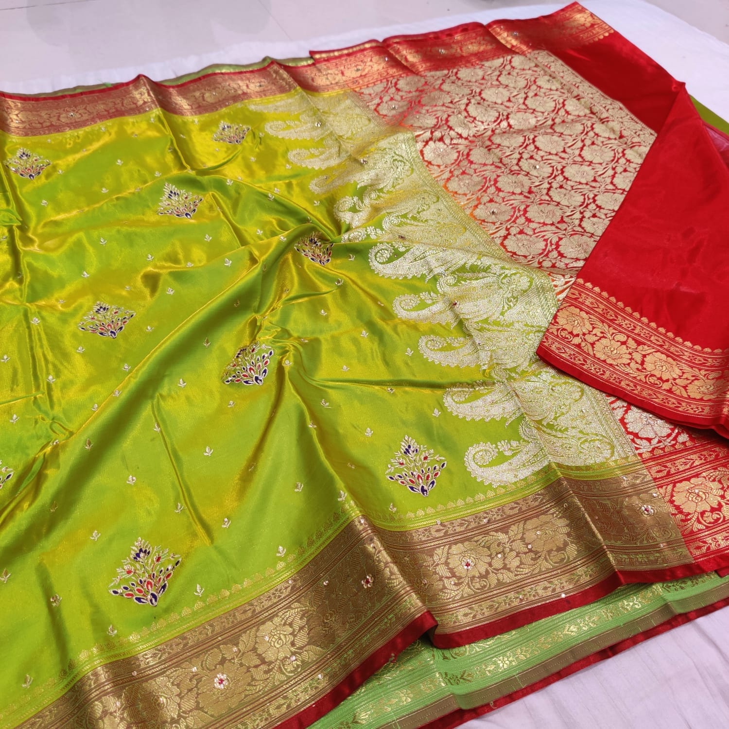 Soft Banarasi Silk Sarees_Citron Soft Banarasi Silk Sarees_Citron