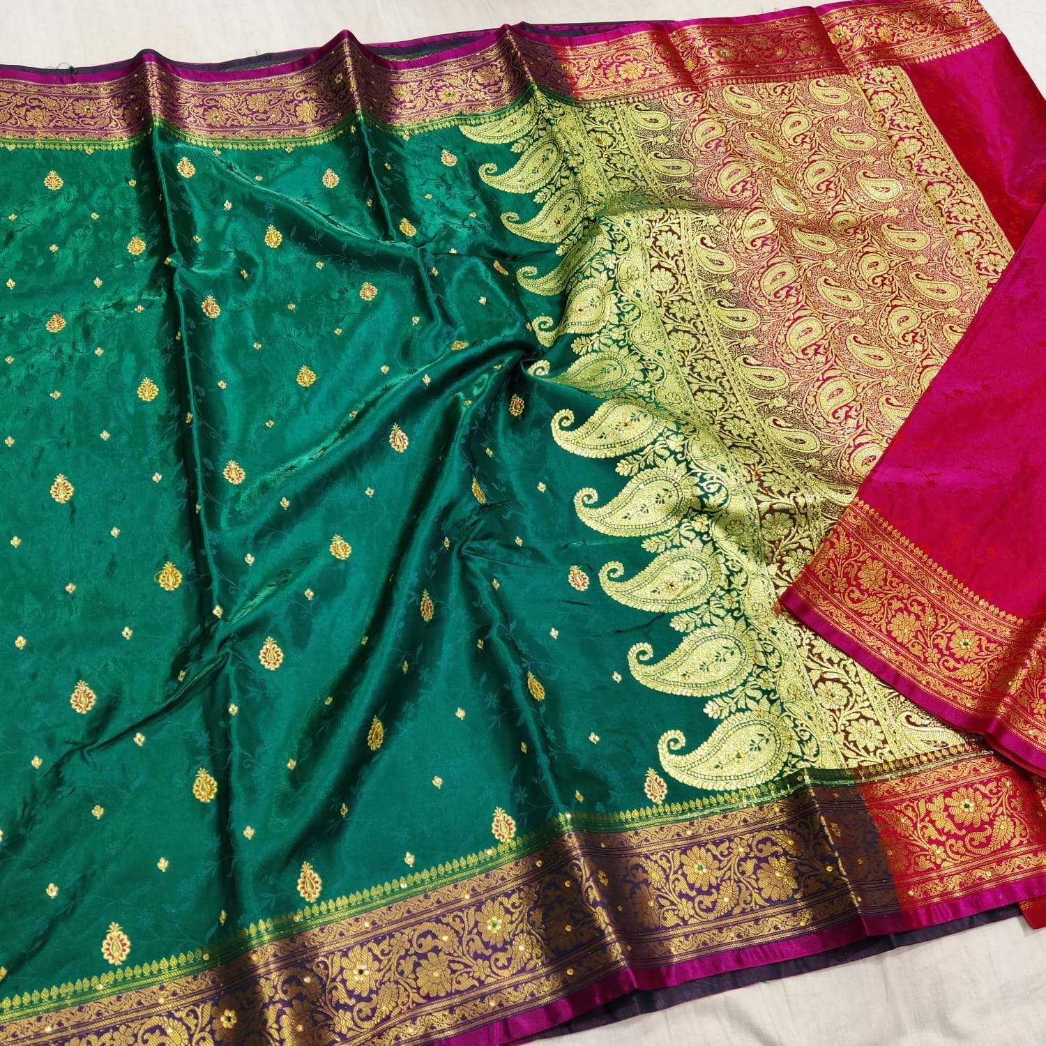 Soft Banarasi Silk Sarees_Dark Aqua Soft Banarasi Silk Sarees_Dark Aqua