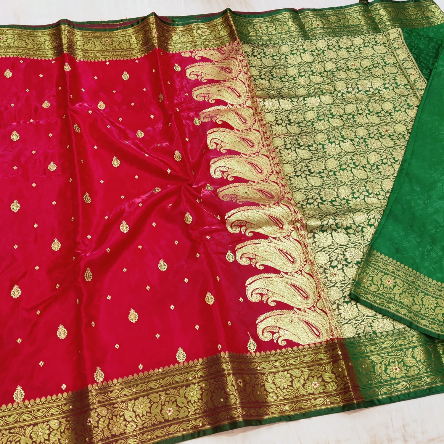 Soft Banarasi Silk Sarees_Lipstick Red Soft Banarasi Silk Sarees_Lipstick Red