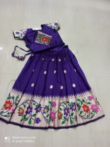 Royal-Blue-paithani-lehenga-for-baby-girl_1