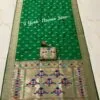 9 Yards Green Nauvari Paithani Saree