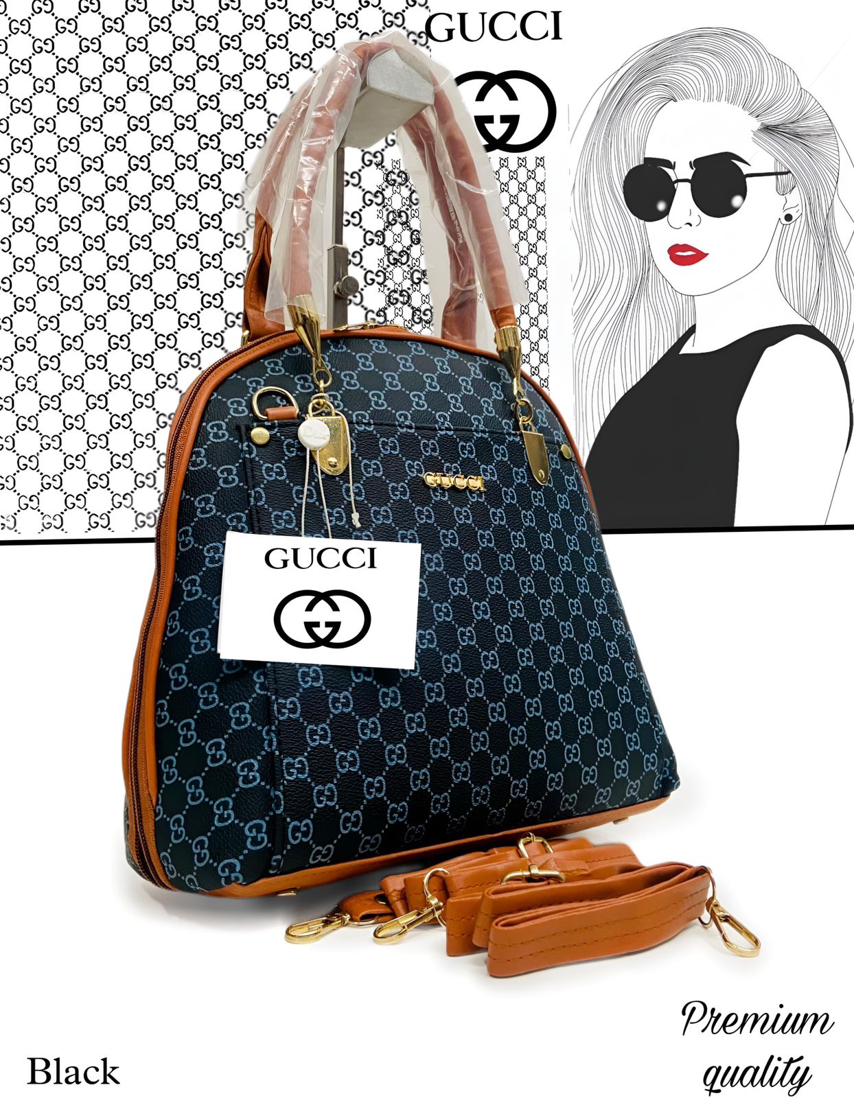 GUCCI Handbag 2 in 1 Backpack