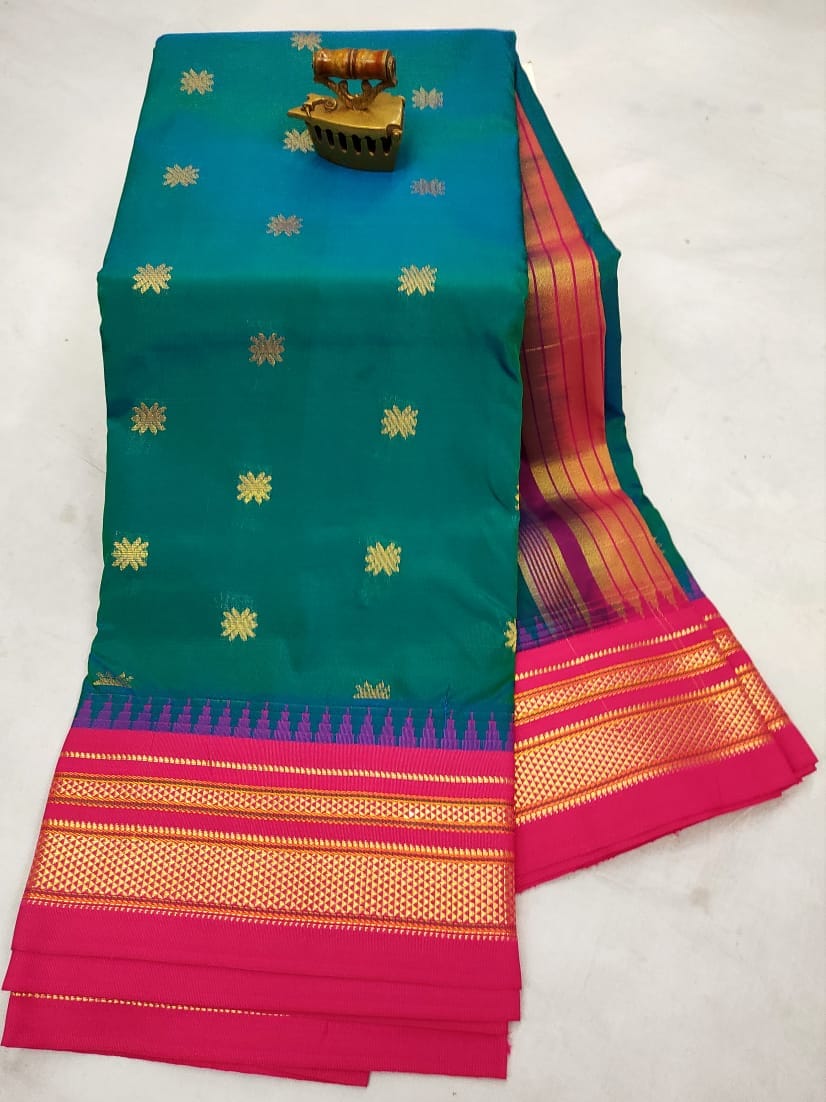 Irkal Semi Paithani Saree Color_4 Irkal Semi Paithani Saree Color_4