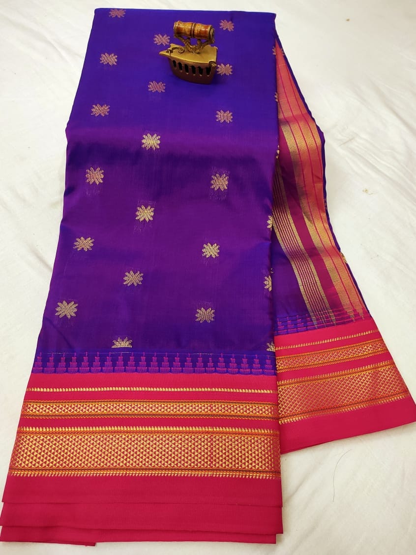 Irkal Semi Paithani Saree Color_40 Irkal Semi Paithani Saree Color_40