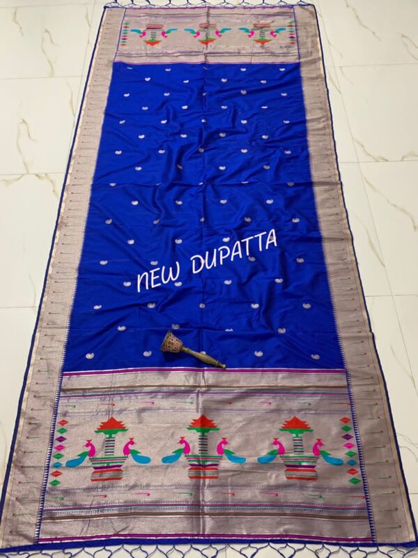 Soft Silk Paithani Dupatta Royal Blue