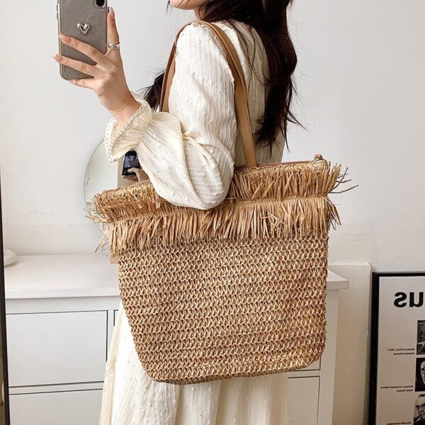 New Straw Jute TOTE Bag Collection Left