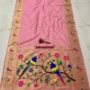 Women's Pure Soft Kanchivaram Paithani Saree Baby Pink