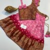 Bandhani Weaving Stitched Lehenga 2