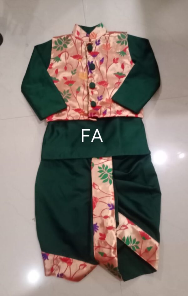 Indian Traditional Wear for Toddlers Green