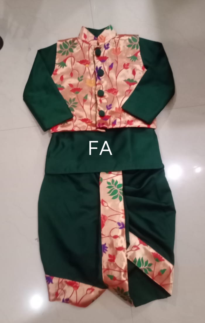 Indian Traditional Wear for Toddlers Green Indian Traditional Wear for Toddlers Green