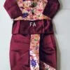 Indian Traditional Wear for Toddlers Marron