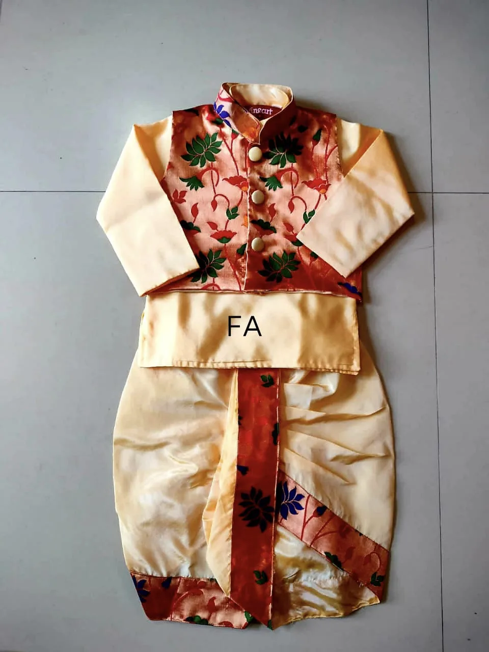 Indian Traditional Wear for Toddlers White