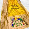Kanchipuram Paithani Silk Saree Yellow