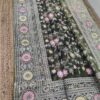Organza printed Saree With Kashmiri Thread Work Gray (3)
