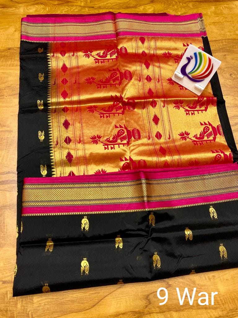 Buy IndusDiva Red Pure Silk Nauvari Saree at Amazon.in