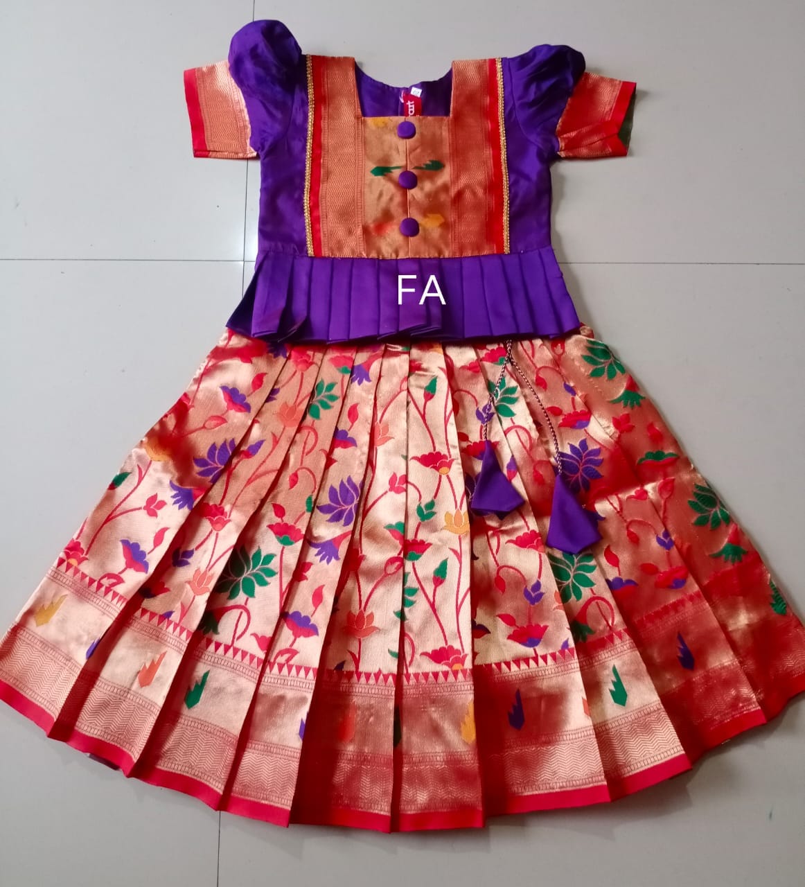 Premium Quality Paithani Parkar Purple