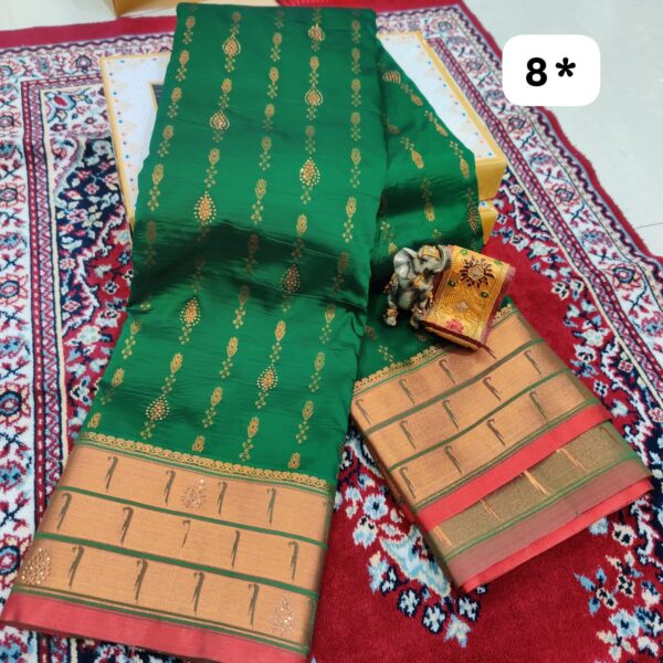 Sakharpuda Special Latest Collection for Green Sarees DN-8