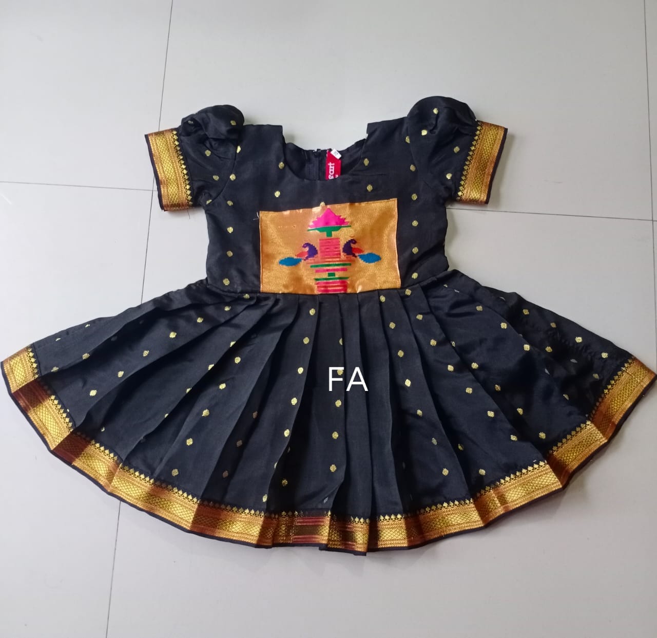 Sankranti Special Paithani Frock DN_01 Sankranti Special Paithani Frock DN_01