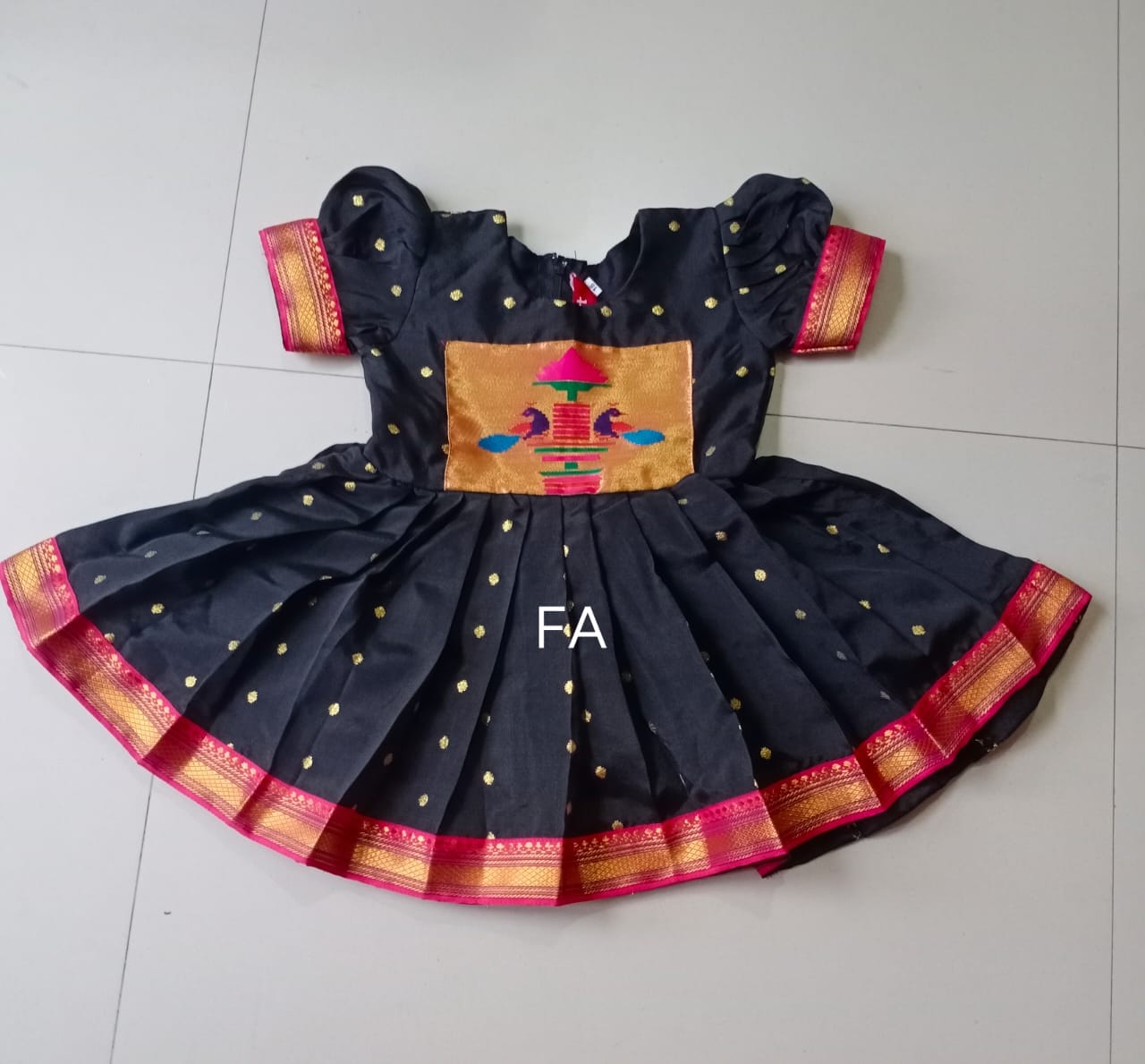 Sankranti Special Paithani Frock DN_04 Sankranti Special Paithani Frock DN_04