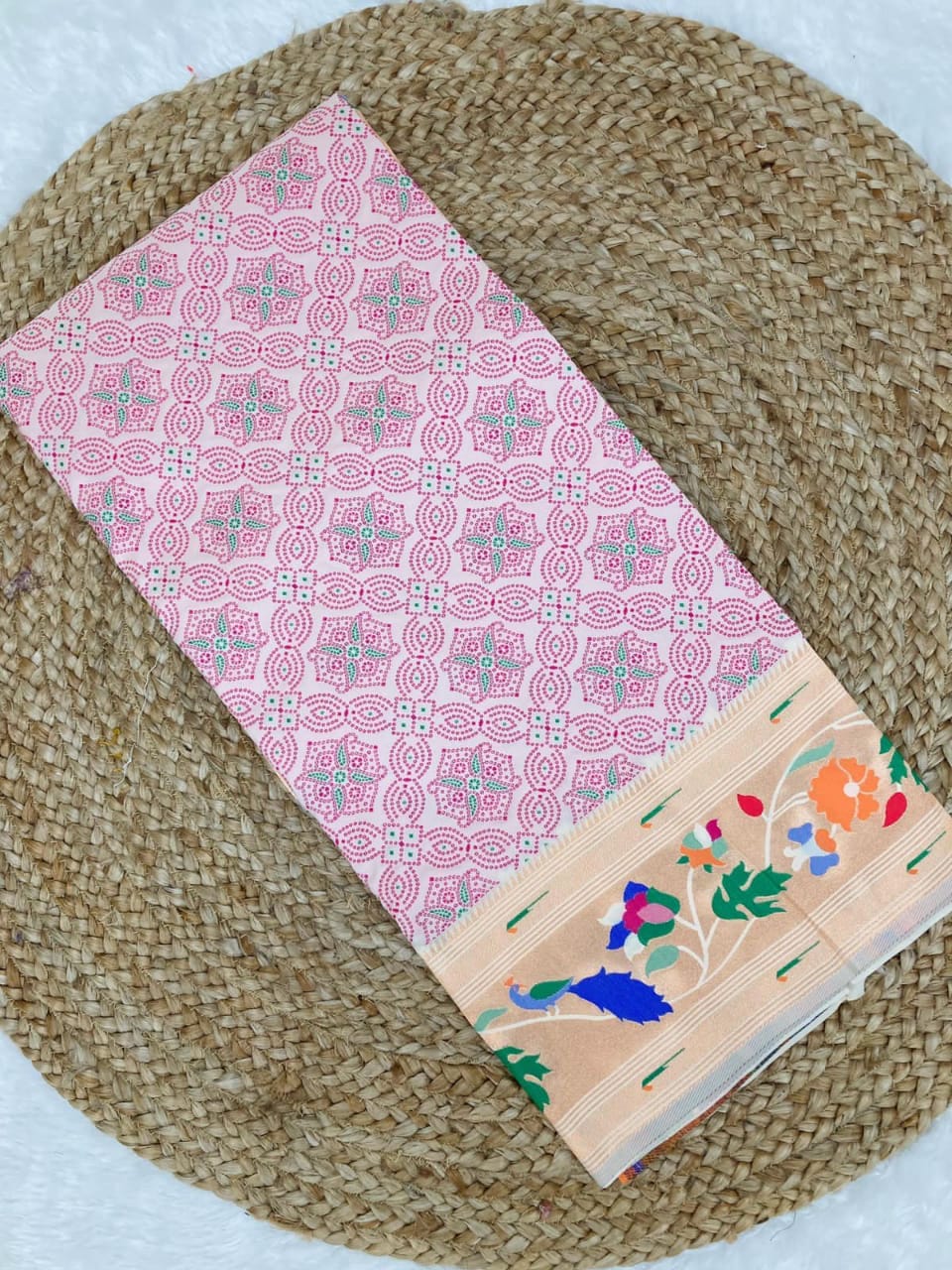 Bandhani Paithani Silk Sarees Lily (2) Bandhani Paithani Silk Sarees Lily (2)