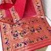 Bandhani Paithani Silk Sarees Pink Bandhani Paithani Silk Sarees Pink