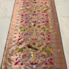 Brocade Paithani Silk Dupatta for Bride Royal Blue