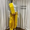 Men's Ready-Made Dhoti & Uparne Lemon Yellow