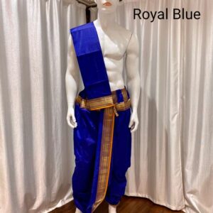 Men's Ready-Made Dhoti & Uparne Royal Blue