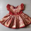Padava Special Traditional Pattern Frock Red
