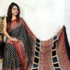 Ajrakh Hand Block Print Modal Silk Saree 71