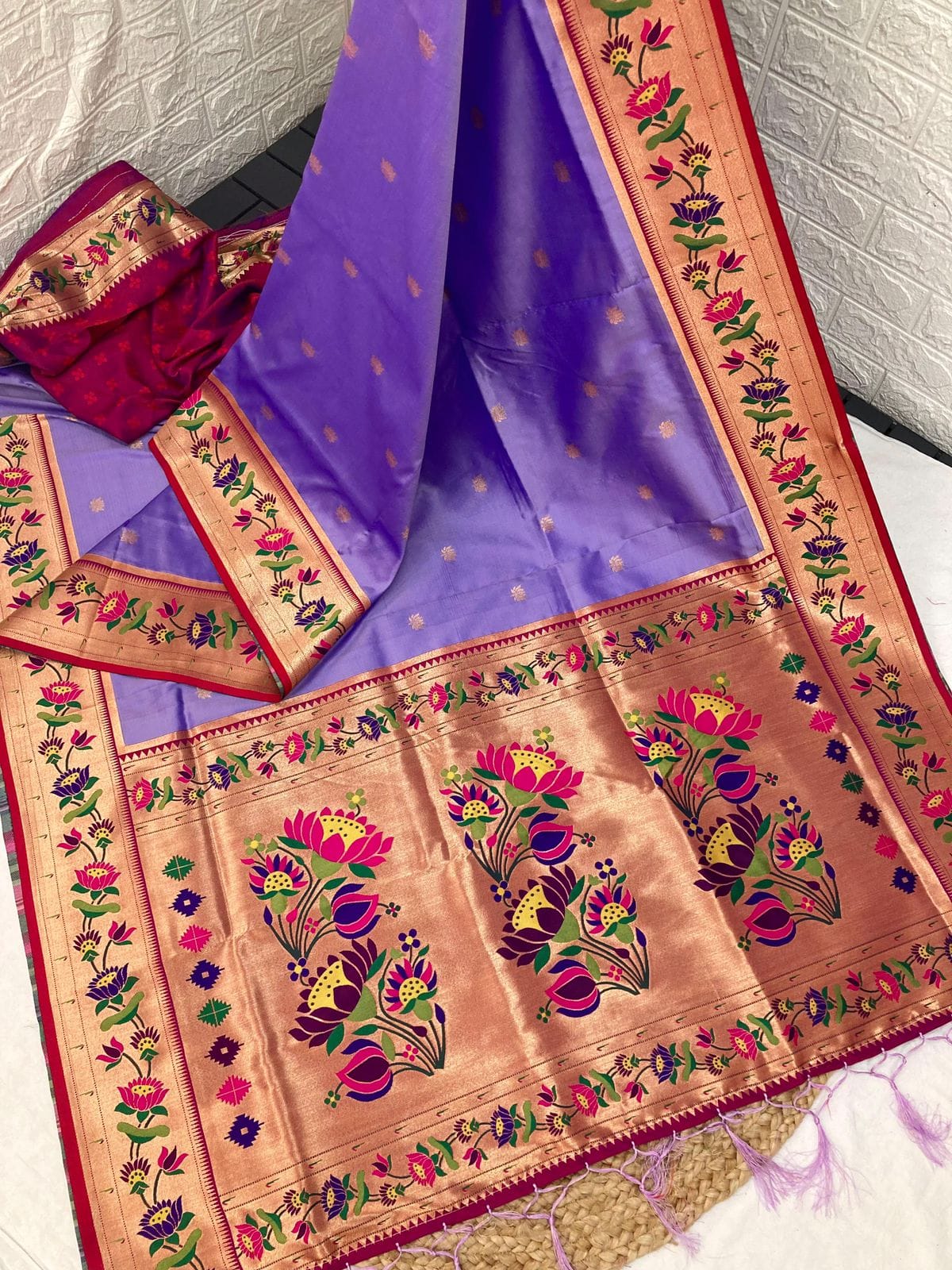 Luxurious Louts Paithani Silk Sarees Purple
