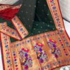 Luxurious Louts Paithani Silk Sarees TealishGreen