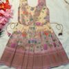 Brocade Paithani Frock for Kids