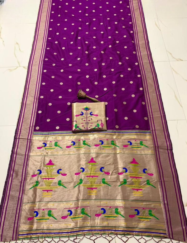 Nauvari Sadi - A Traditional Maharashtrian Attire Majanta