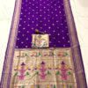 Nauvari Sadi - A Traditional Maharashtrian Attire Purple