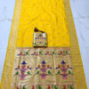 Nauvari Sadi - A Traditional Maharashtrian Attire Yellow