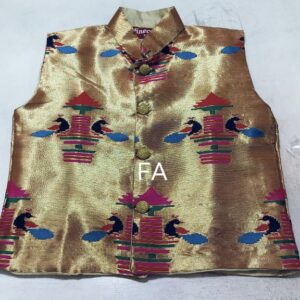 Premium Quality Paithani Jacket for Kids