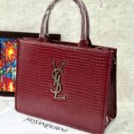 New YSL Croco Leather Tote Handbag