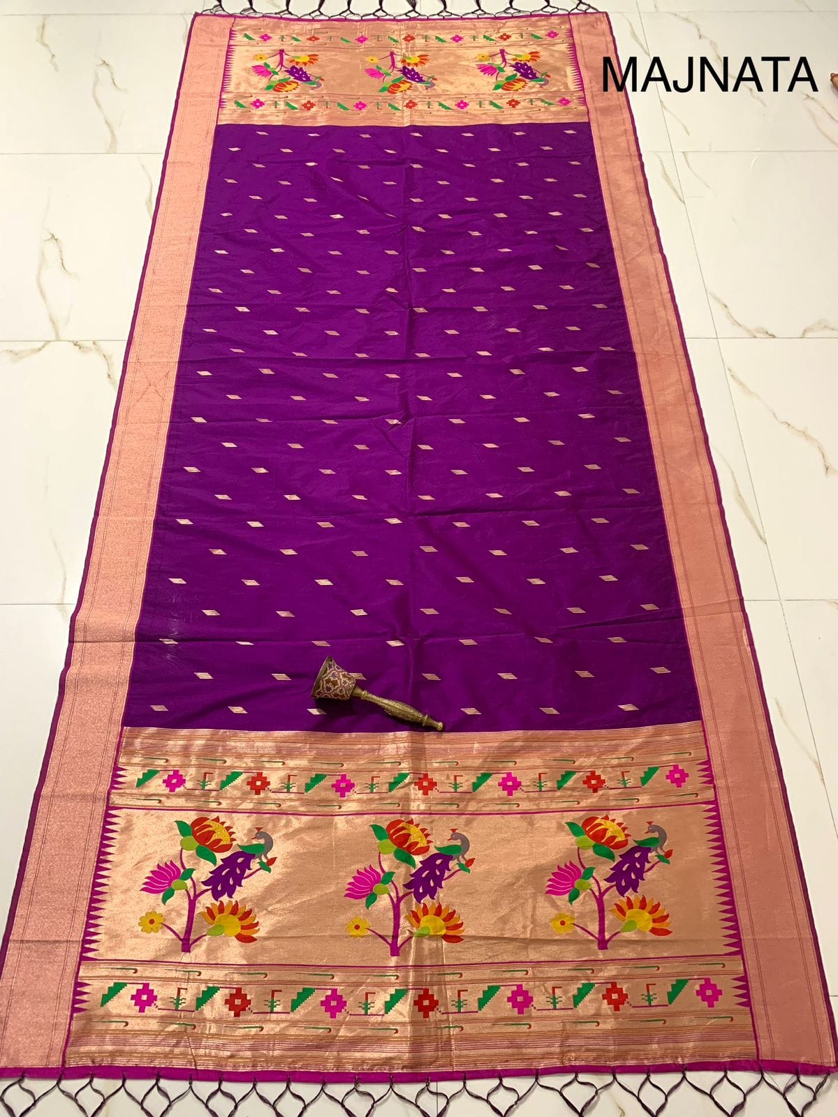 Soft Jari and Silk Paithani Dupatta Majenta Soft Jari and Silk Paithani Dupatta Magenta