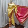 Special 9-Yard Ready-to-Wear Paithani Sarees Light Yellow