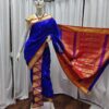 Special 9-Yard Ready-to-Wear Paithani Sarees Royal Blue