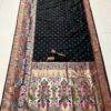 Black 9 Yard Kanchivaram Pethani Silk Saree