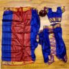 Blue Mahalaxmi gauri readymade nauvari saree