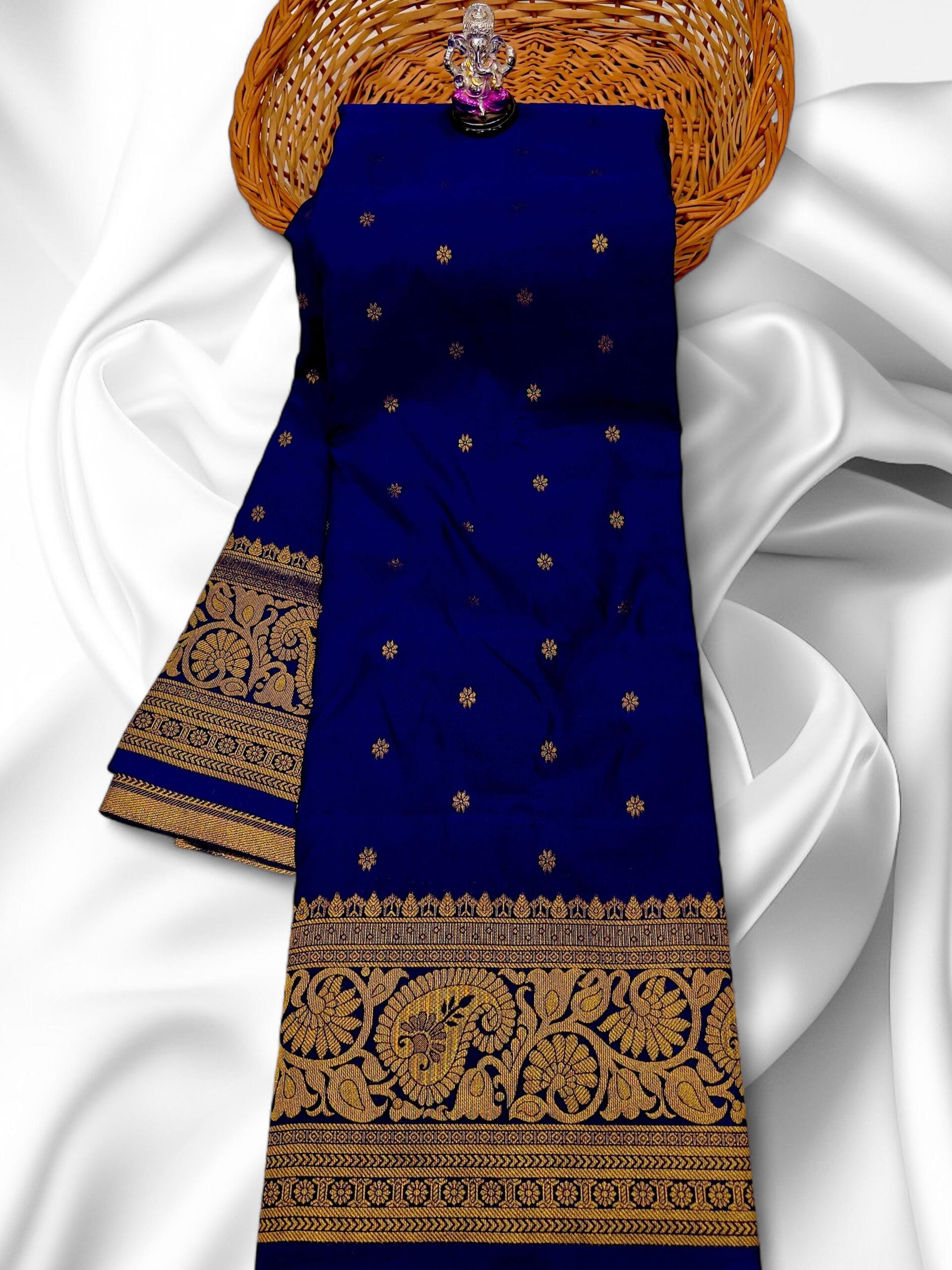 Blue Trending Kanjivaram Paithani Real Blue Trending Kanjivaram Paithani Real