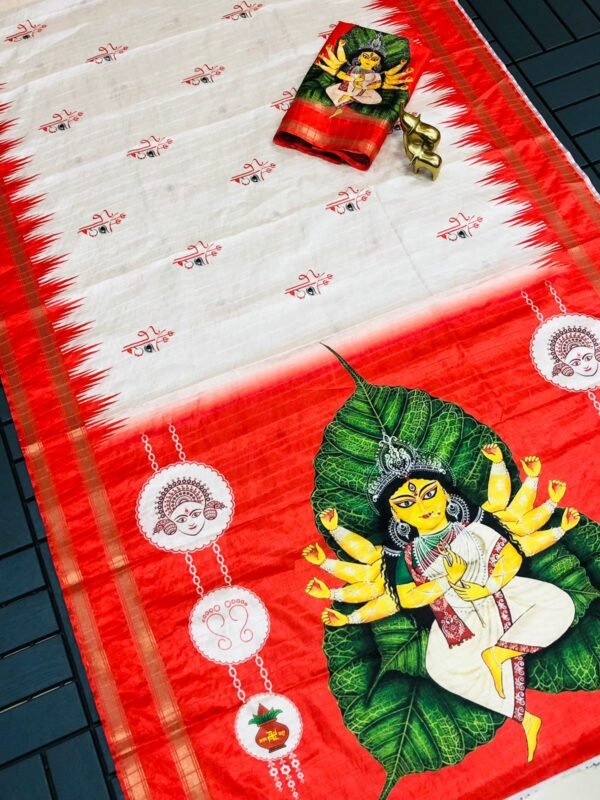 Durga Puja Soft Silk Saree Collection 1001