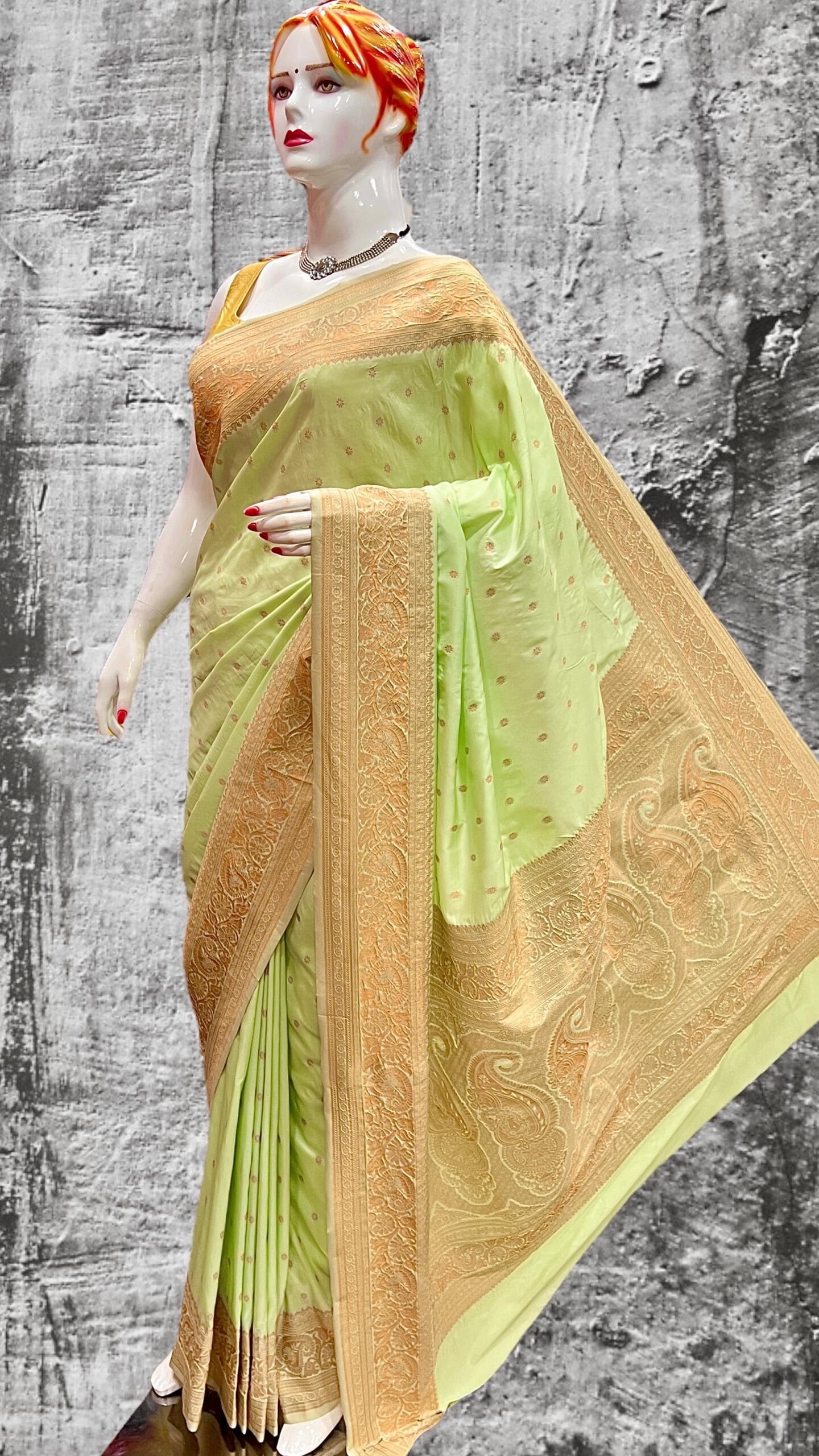 LightGreen Trending Kanjivaram Paithani Ref LightGreen Trending Kanjivaram Paithani Ref