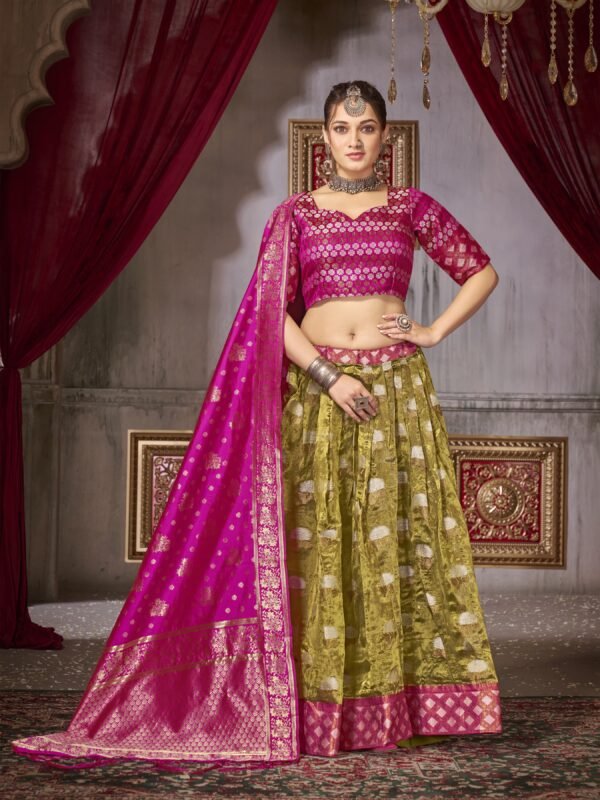 Traditional Women's Lehenga Choli Dupatta 1004